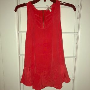 Joie coral ruffle tank